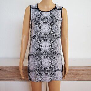 Printed Jersey Tunic Top with Contrast Trim from J Brand
